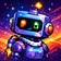 Colorful cartoon cat avatar with expressive eyes and a friendly smile, suitable as a profile picture.